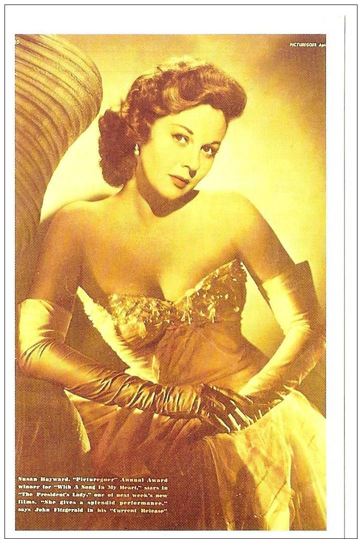 Nostalgia Series Postcard-Actress Susan Hayward 1953 - Famous Ladies