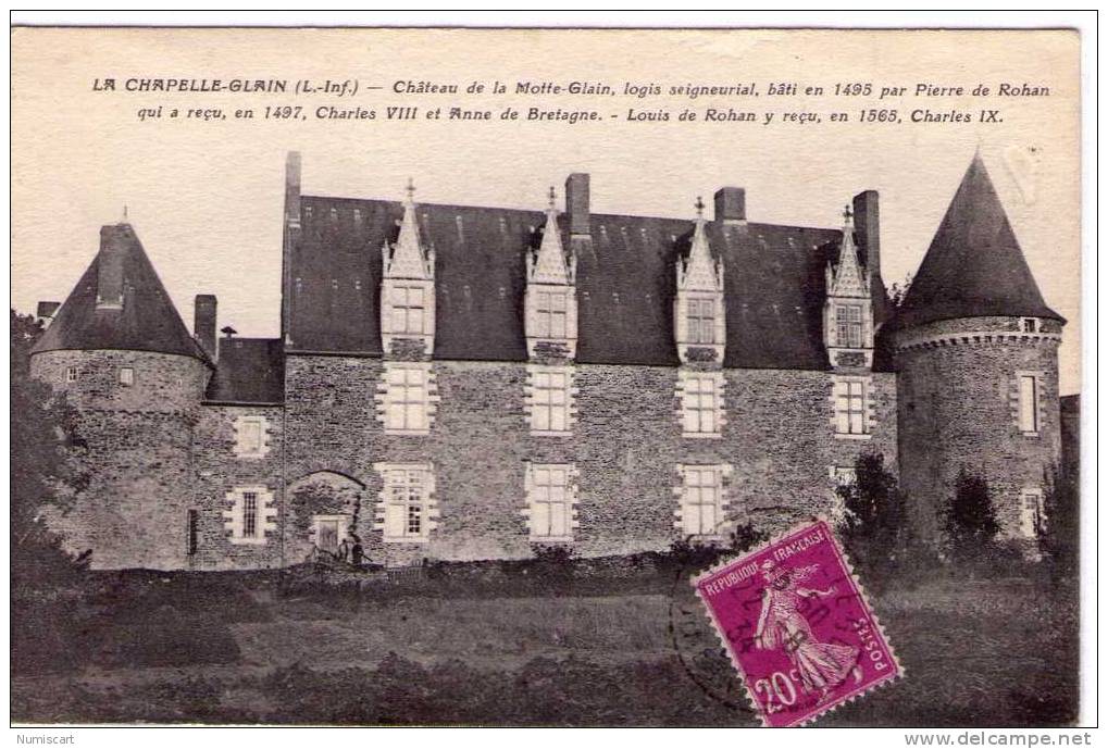 La Chapelle-Glain..belle Vue Du Château De La Motte-Glain..bâti Par Pierre De Rohan - Autres & Non Classés