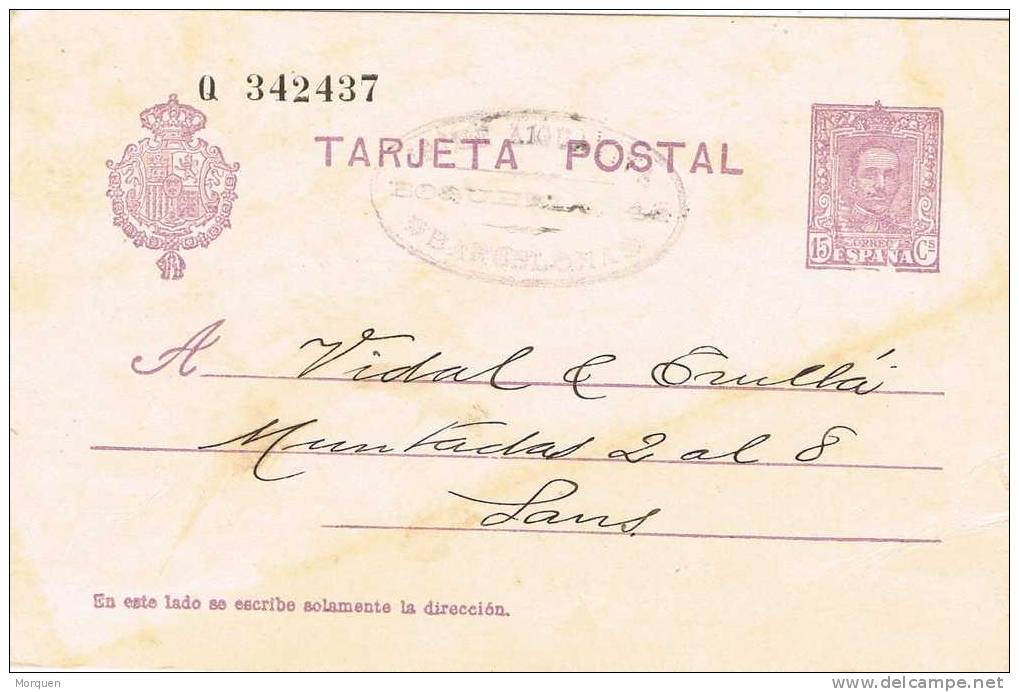 Entero Postal BARCELONA  1928. Correo Interior.  Sin Matasellar - 1850-1931