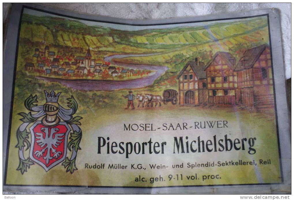 Sous Main - Représentation D´un Paysage - Mosel Saar Ruwer - Piesporter Michelsberg - Andere & Zonder Classificatie
