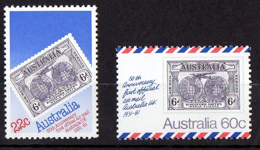 Australia 1981 Air Mail To UK Anniversary MNH - Mint Stamps