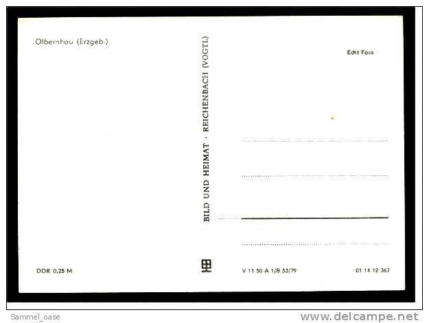 Olbernhau  Erzgebirge  -  Ansichtskarte Ca.1979   (123) - Olbernhau