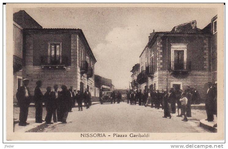 SICILIA - Enna -  Nissoria	- Piazza Garibaldi - Enna