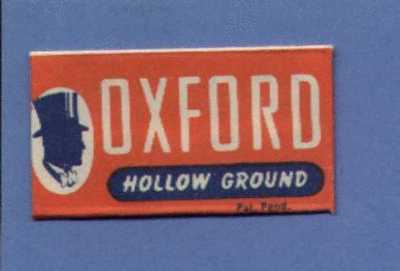 Une Lame De Rasoir   OXFORD / HOLLOW GROUND  (L84) - Lames De Rasoir