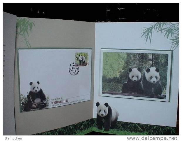 Folio Taiwan 2009 Cute Animal Stamps – Giant Panda Fauna Bear Bamboo - Colecciones & Series