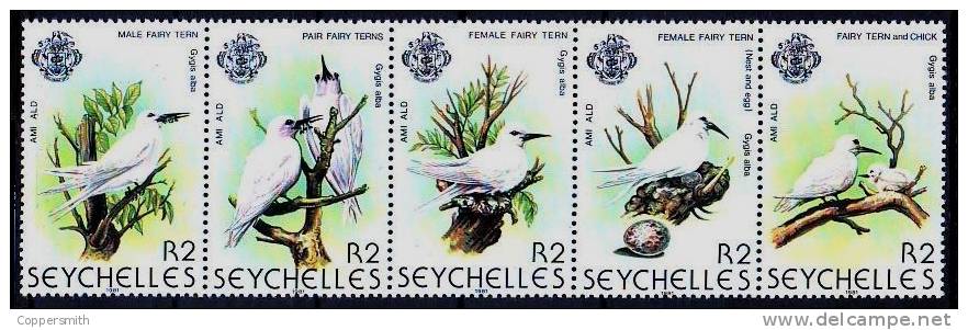 (012) Seychelles   Fauna / Animals / Birds / Oiseaux / Vögel / Vogels  ** / Mnh  Michel 478-82 - Seychellen (1976-...)