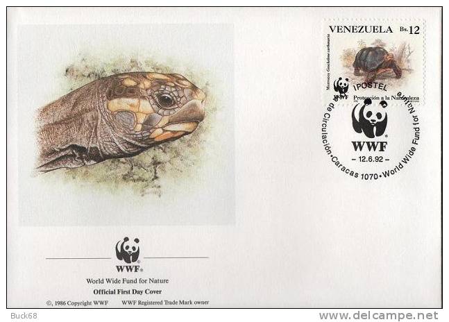 VENEZUELA Lot 4 CP FDC Premier Jour TORTUE SCHILDKRÖTE TURTLE TORTOISE TORTUGA - Tortues