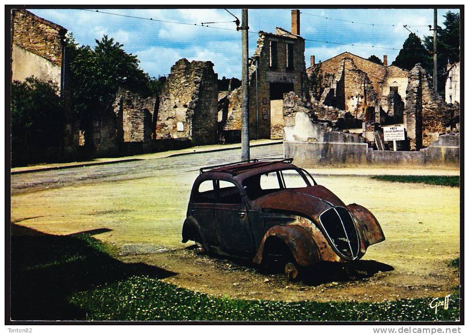 Oradour Sur Glane / Massacre Du 10 Juin 1944 - Voiture Calcinée - Oradour Sur Glane