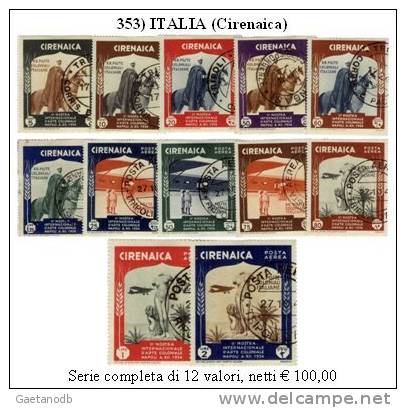 Italia-00353- Cirenaica 1934 (o) - Qualità A Vostro Giudizio. - Cirenaica