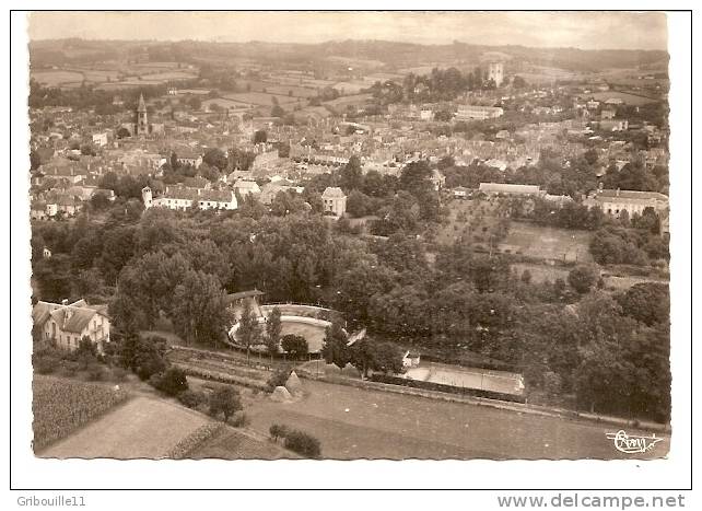 ORTHEZ   -   ** VUE AERIENNE  Avec PISCINE Et ARENES **   -   Editeur : RAY. DELVERT   N° 7 - Orthez