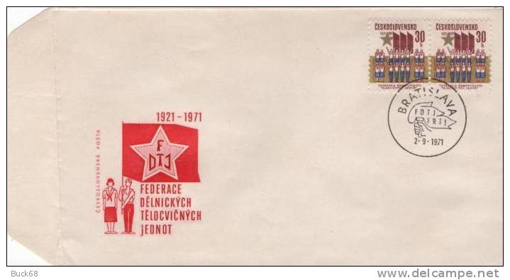 TCHECOSLOVAQUIE 1865 FDC ETB Premier Jour : Congrès Gymnastique Gym - FDC