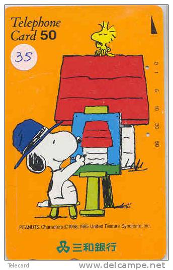 SNOOPY Cartoon Comics Anime Sur Telecarte (35) - Comics