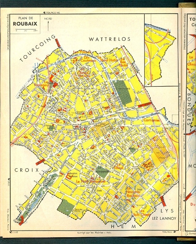 ALMANACH DES P.T.T. 1970, Région Du Nord (59): Lille, Roubaix, Tourcoing, Dunkerque, Chemin De Fer (complet) Equitation - Tamaño Grande : 1961-70