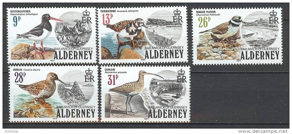 1984 Michel 13-17 MNH - Alderney