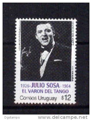 Uruguay 2001 YT1995 ** Homenaje A Julio Sosa, "El Varón Del Tango" - Cantantes