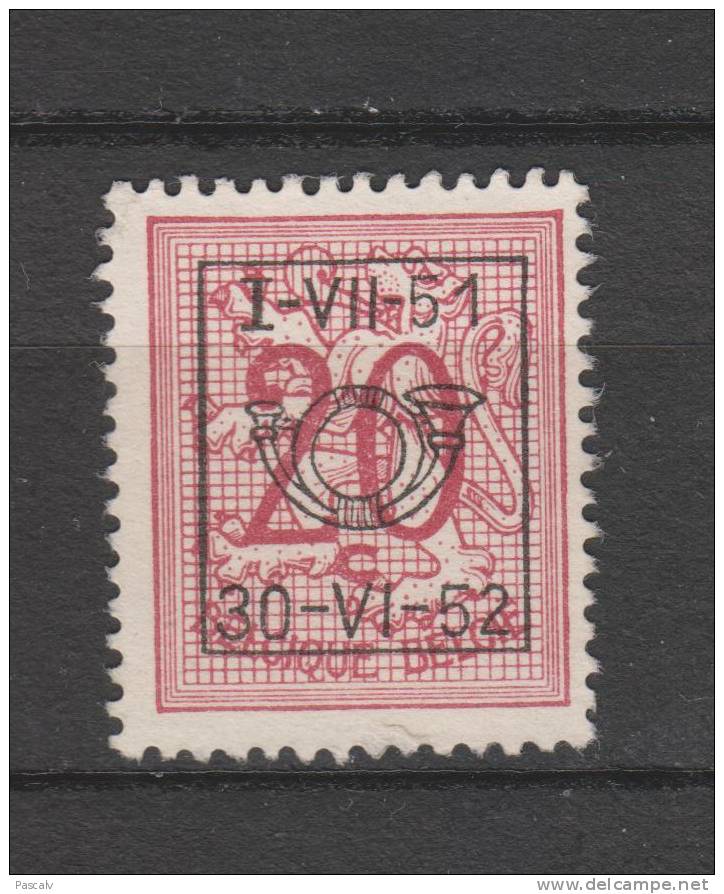 COB Préo 617 (*) - Typo Precancels 1951-80 (Figure On Lion)