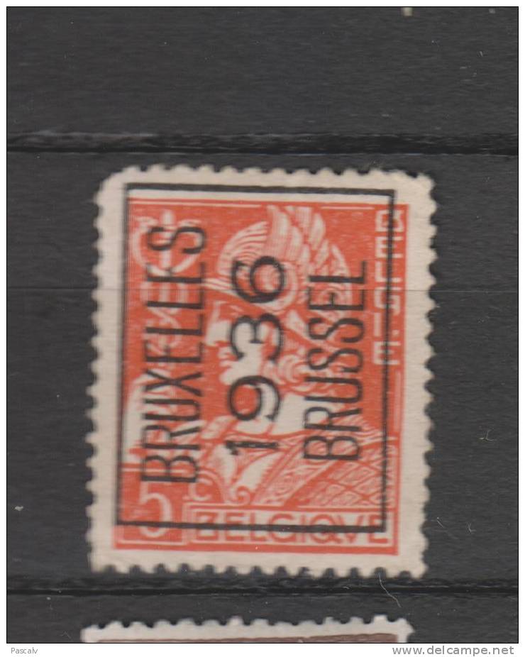 COB Préo 302 (*) - Typo Precancels 1936-51 (Small Seal Of The State)