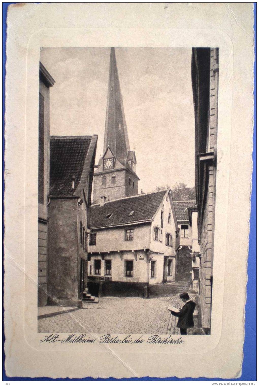 Mülheim,Alt-Mülheim,Partie An Der Petri-Kirche,1920-1930,Prägekarte, - Muelheim A. D. Ruhr