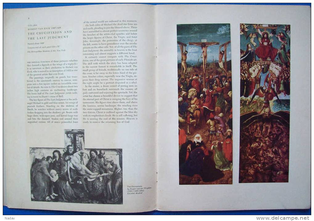 1953, Flemish Painting, Abrams Art Book Portfolio-30 Prints, 32,5x25cm. Full Set. - Prints & Engravings