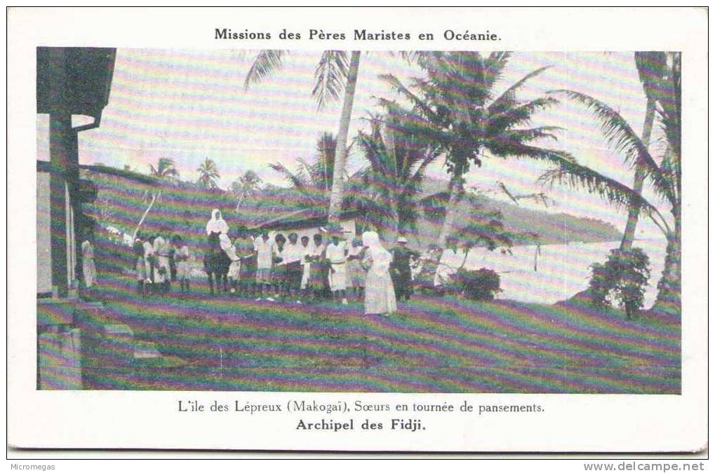 Mission Des Pères Maristes En Océanie- Archipel Des FIDJI - L'Ile Des Lépreux (Makogaï) -Soeurs En Tournée De Pansements - Fiji