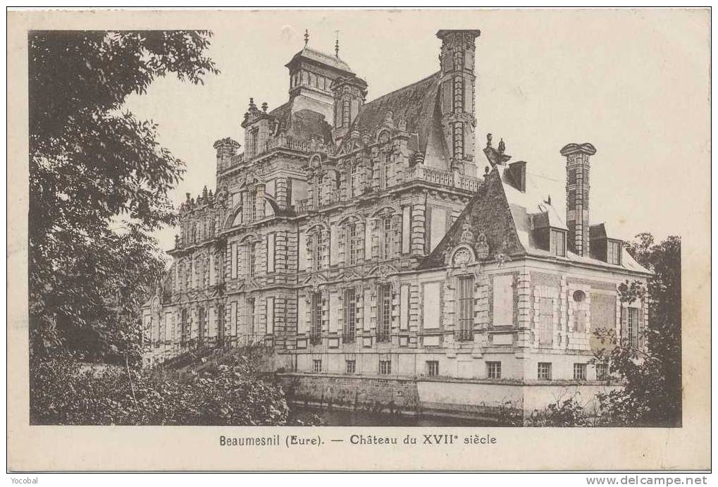 Cp , 27 , BEAUMESNIL , Château Du XVII° Siècle , Voyagé - Beaumesnil