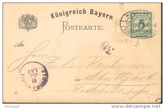 1897  Allemagne Nurnberg   Tir Tiro Shooting Bundesschiessen - Shooting (Weapons)