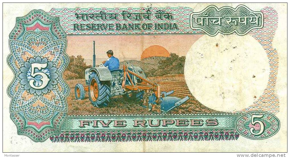 5 RUPIE. - India