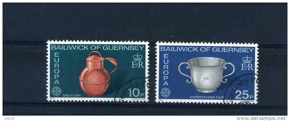 - GUERNESEY . TIMBRES EUROPA 1976 . OBLITERES - 1976