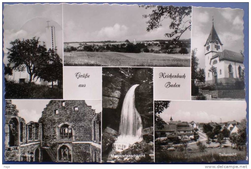 Reichenbuch,Mosbach,Mehrbild-Karte,1962,Landpoststempel,Philatelie,Briefmarken, - Mosbach