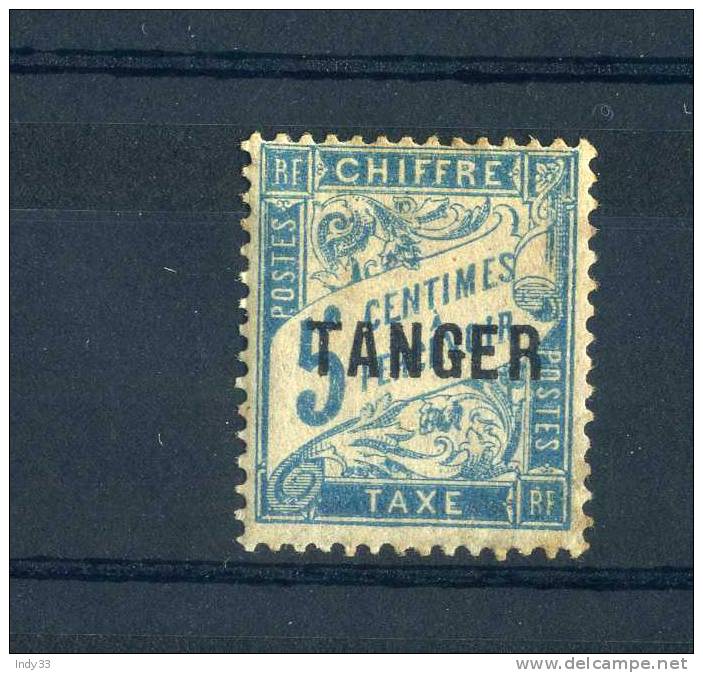 - FRANCE TANGER . 5 C. TAXE 1918 . NEUF AVEC CHARNIERE - Sellos Locales