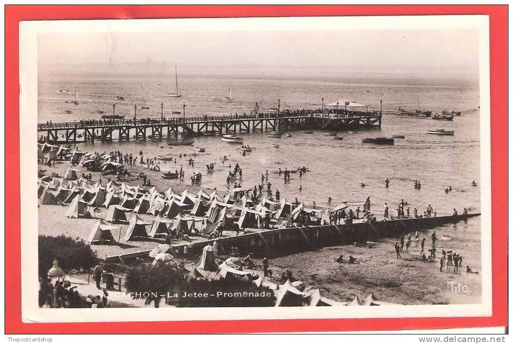 FRANCE No?  Arachon Gironde Cote Argent La Jetee Promenade Pier TITO LES EDITIONS M BERJAUD MORE ARACHON +france LISTED - Arcachon