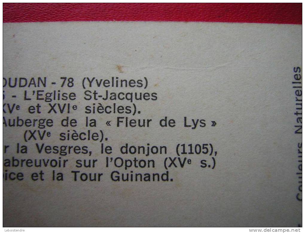 CPSM-78-YVELINES-HOUDAN-MULTI-VUES- Editeur : Y.HODBERT  -NON VOYAGEE-3 PHOTOS RECTO/VERSO - Houdan