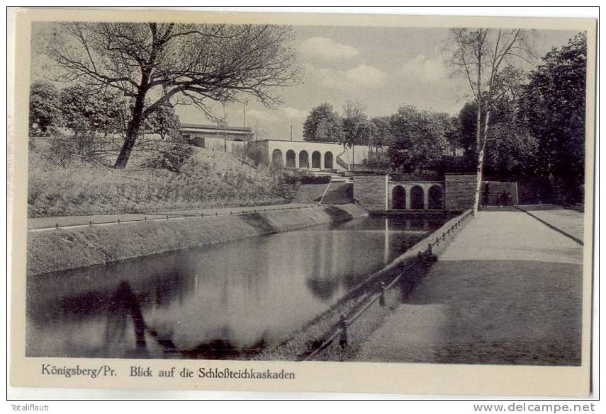 Königsberg Blick Auf Die Schloß Teich Kaskaden Kaliningrad TOP-Erhaltung Ungelaufen - Ostpreussen