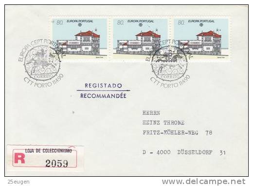 PORTUGAL   EUROPA CEPT 1990 FDC R-COVER / PORTO / - 1990