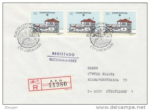 PORTUGAL   EUROPA CEPT 1990 FDC R-COVER / LISBOA / - 1990