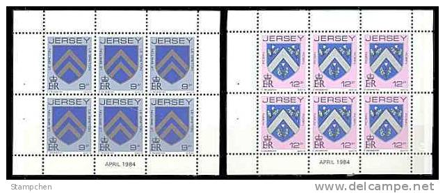 Jersey 1984 Booklet Panes (3p, 9p, 12p) Stamps - Jersey