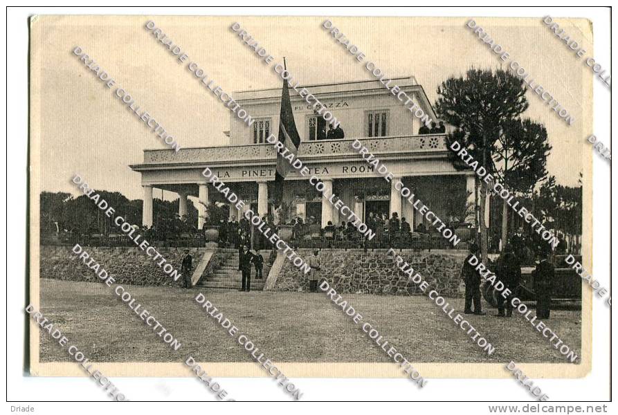 CARTOLINA FORMATO PICCOLO TEA ROOM LA PINETA ANIMATA TORRE DEL GRECO NAPOLI - Torre Del Greco