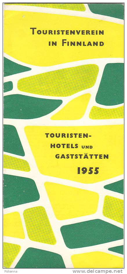 B0181 Brochure Turistica FINLANDIA 1955/Airisto/Hotel Aulanko/Punkaharju/Hotel Pohjanhovi/Restaurant Walhalla - Turismo, Viajes