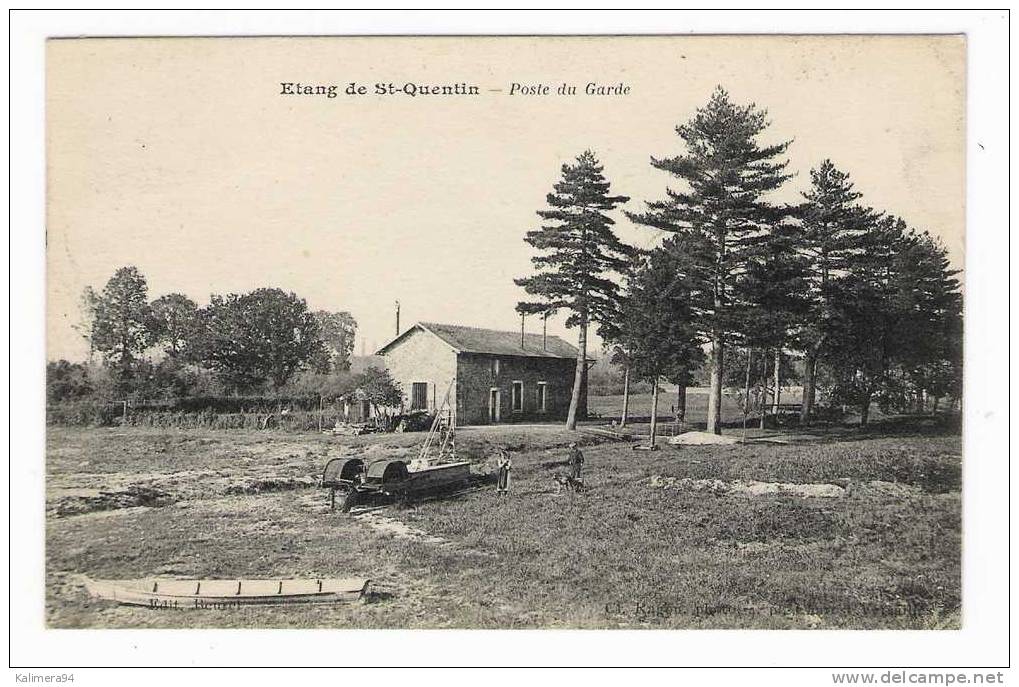 YVELINES  /  ETANG  DE  SAINT-QUENTIN  /  POSTE  DE  GARDE  ( Matériel Agricole, Pisciculture ? ) /  Edit.  BEUZEL - St. Quentin En Yvelines