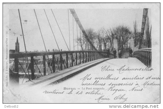 BORAN - Le Pont Suspendu - Boran-sur-Oise