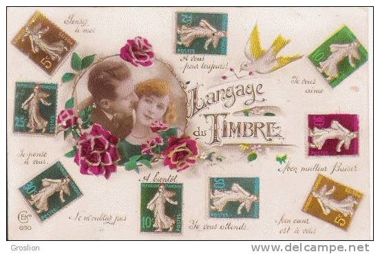 LANGAGE DU TIMBRE 690 (SEMEUSES) 1930 - Timbres (représentations)