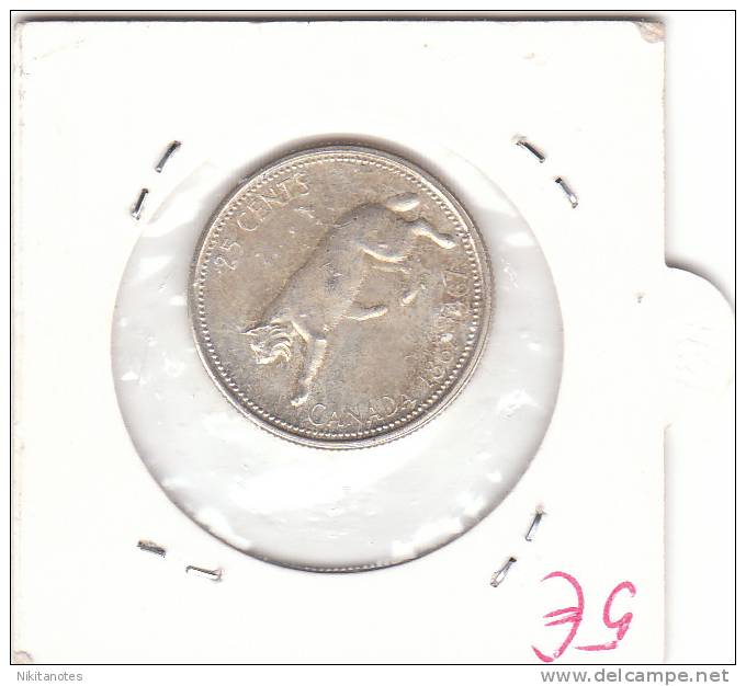 1967 CANADA SILVER 25 CENTS - Canada