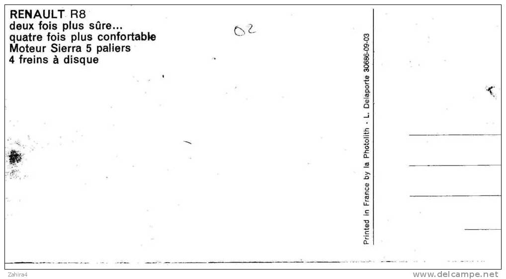 RENAULT  R 8  -  02 - Voitures De Tourisme