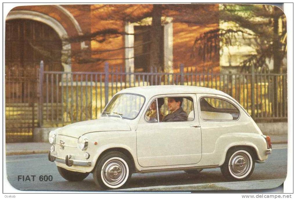 Fotokaart Pub. Reclame Auto FIAT 600 - Fotografie