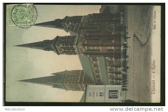 BELGIQUE CHATELET /         L'égllise        / CARTE COULEUR - Châtelet