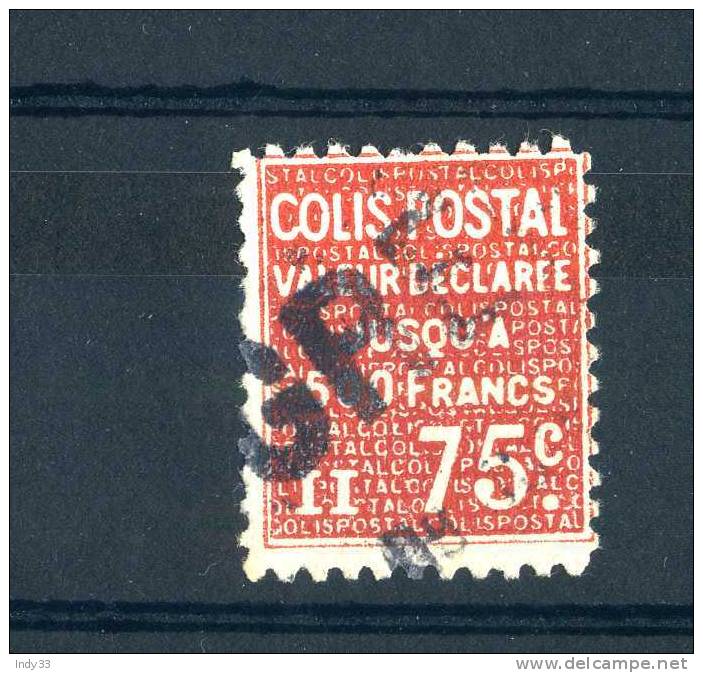 - FRANCE . COLIS POSTAL 1933 . OBLITERE - Used