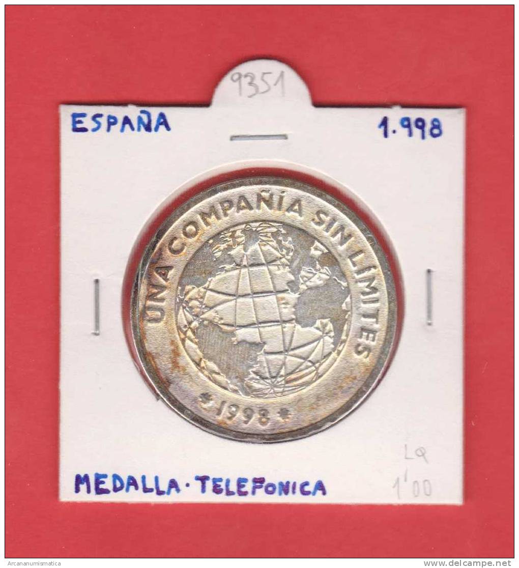 MEDALLA  TELEFONICA  1.998   DL-9351 - Otros & Sin Clasificación