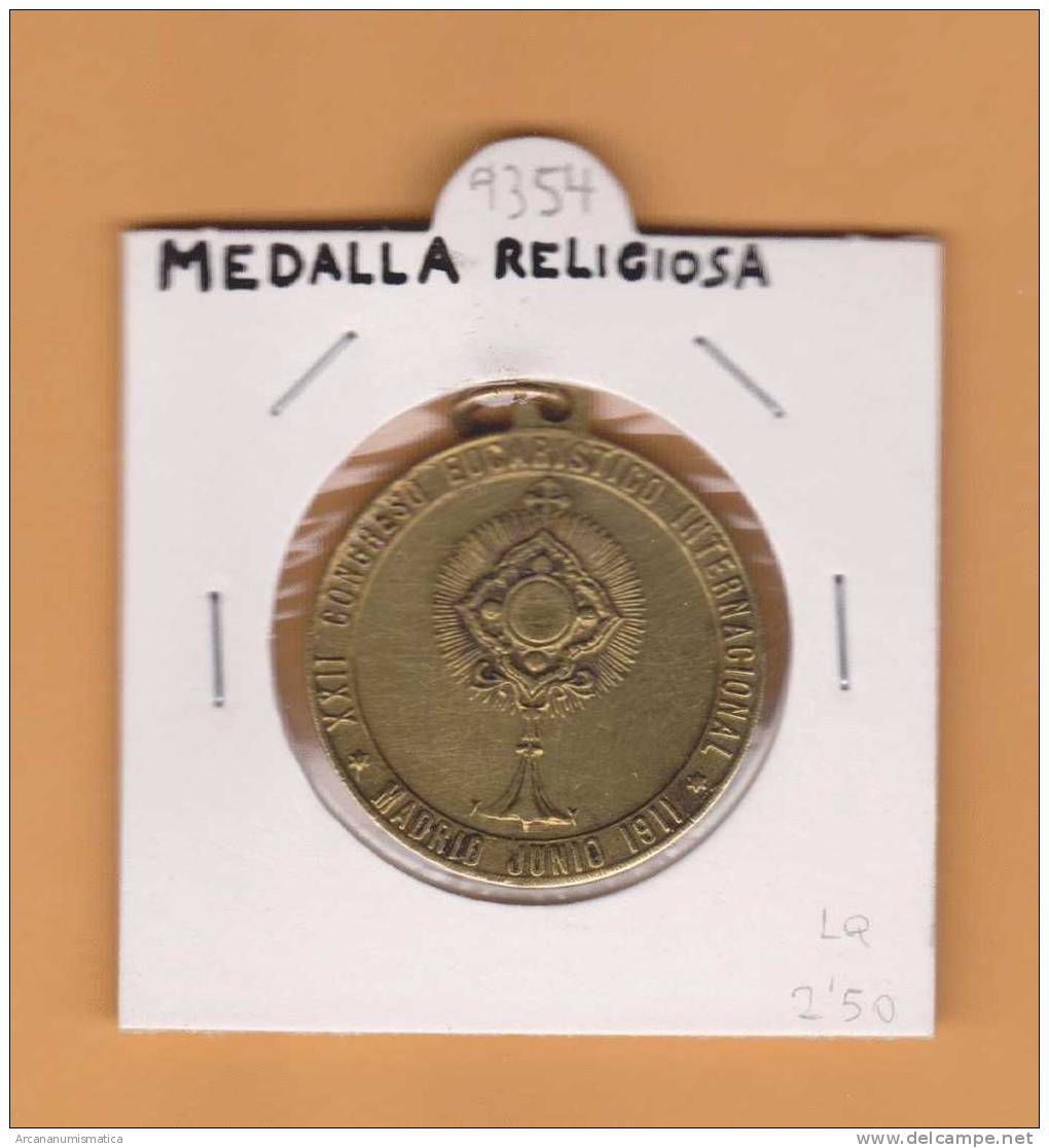 MEDALLA RELIGIOSA    SC/UNC   DL-9354 - Otros & Sin Clasificación