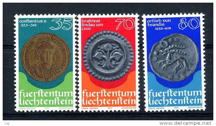 Liechtenstein  :  Yv  614-16  **     à 22 % De La Cote Yvert - Unused Stamps