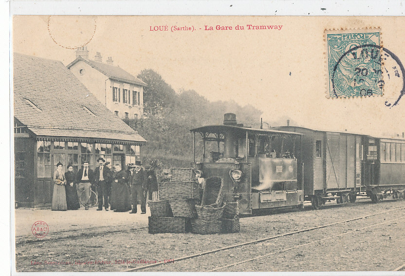 U 895 /CPA     LOUE   LA GARE  DU TRAMWAY - Loue